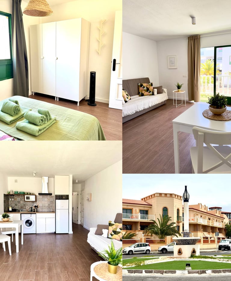 a collage of photos of a vacational house