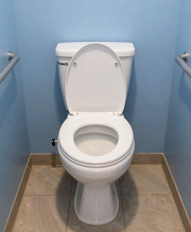 blue and white striped round textile