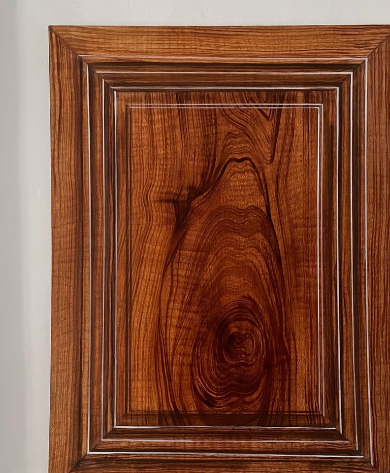 Faux bois imitation noyer - peinture à l'huile