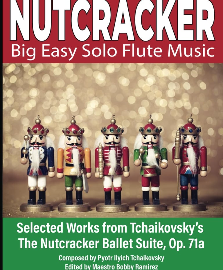 Nutcracker Big Easy Solo Flute Music Book