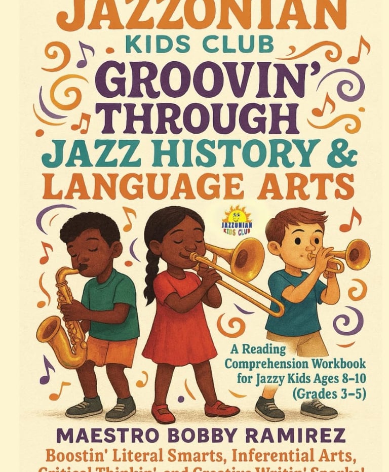Jazzonian Kids Club: Groovin' Through Jazz History & Language Arts: A Reading Comprehension Workbook