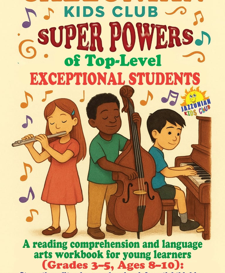 Jazzonian Kids Club Presents a New Book: Super Powers of Top-Level Exceptional Students