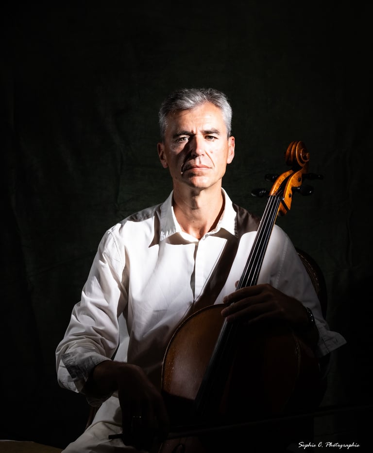 Portrait studio musicien