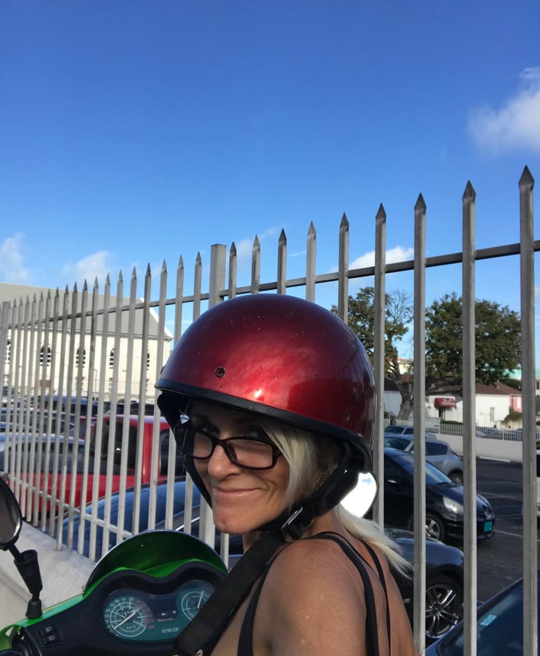 Renting a scooter in Nassau Bahamas