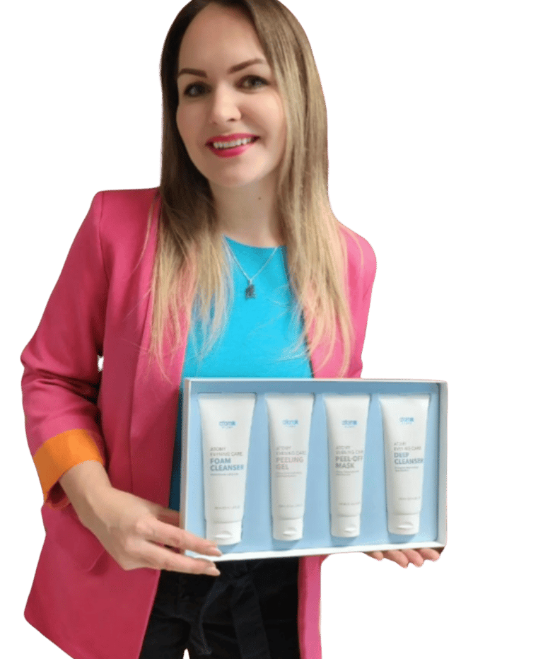 Skin booster, Evening Care Set, scrub, facial mask, serum, lotion, cream