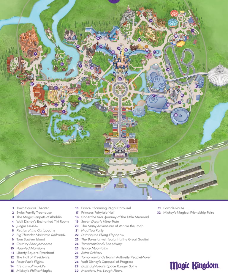 Mapa Magic Kingdom