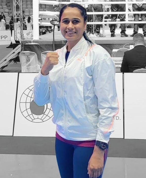 Image of Our Head Coach - Satinder Kaur at Womens World Boxing Championship in Delhi