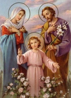 holy family of Jesus, Mary and Joseph