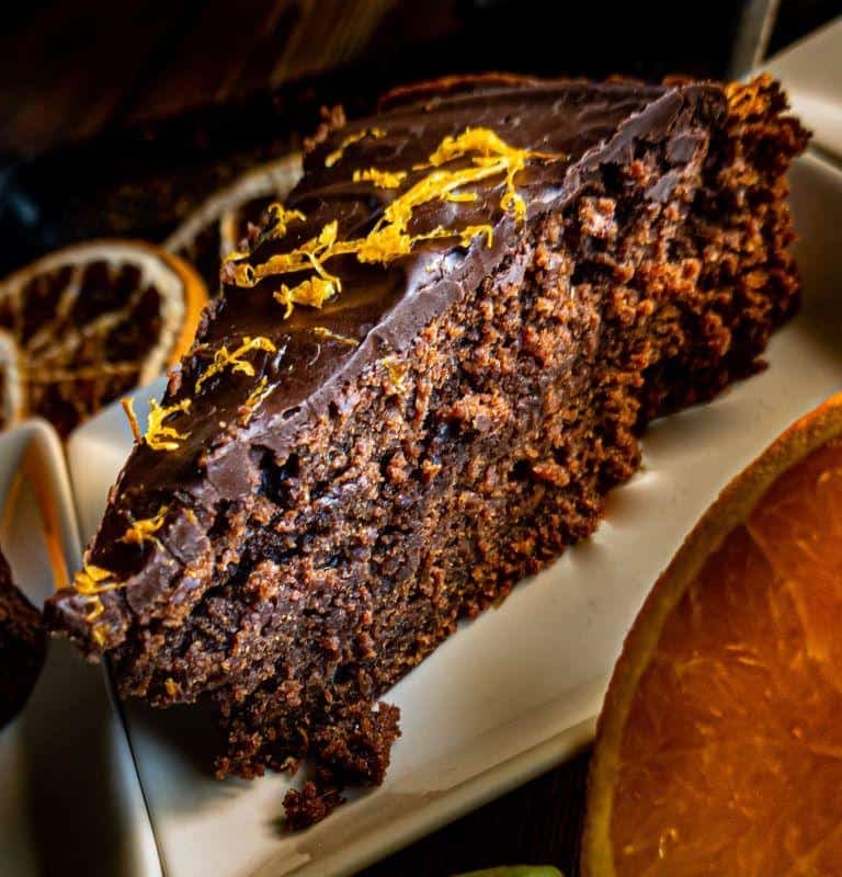 A decadent dessert that pairs rich, dark chocolate with the bright, citrusy tang of orange zest.