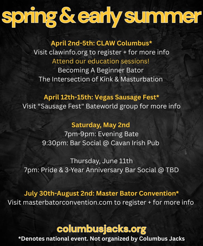 Columbus Jacks Spring/Summer 2026 dates