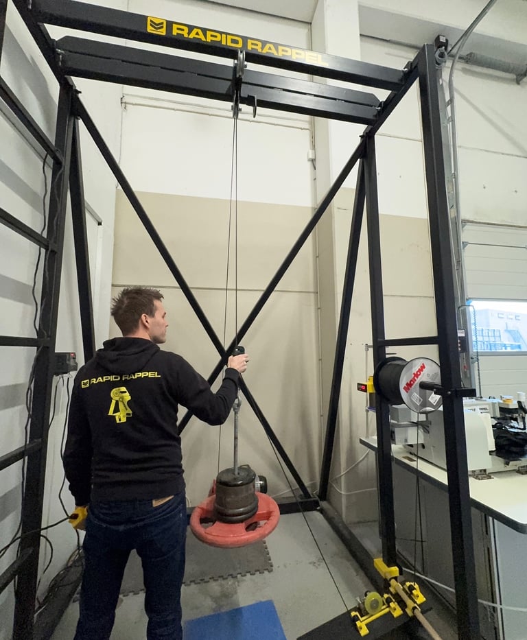 rapid rappel rope inspection