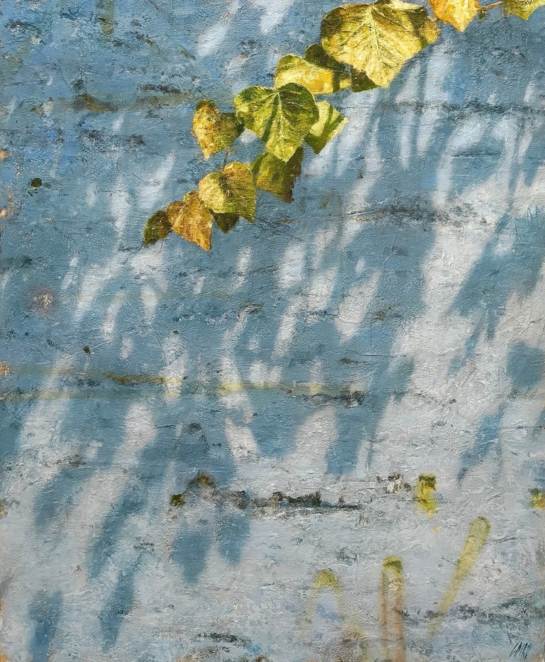 BLUE WALL 81 X 65