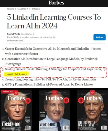 Danilo McGarry on Forbes Magazine