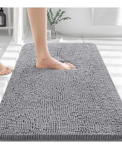 bathroom rug size 30x20 made of absorbent chenille
