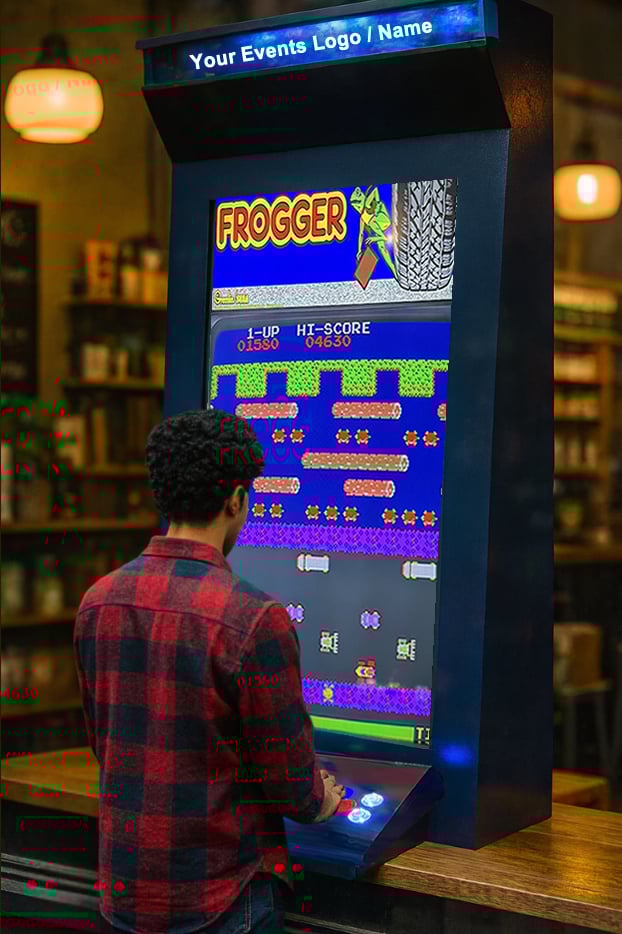 Supersized retro games designed to draw crowds and boost foot traffic at events and storefronts.