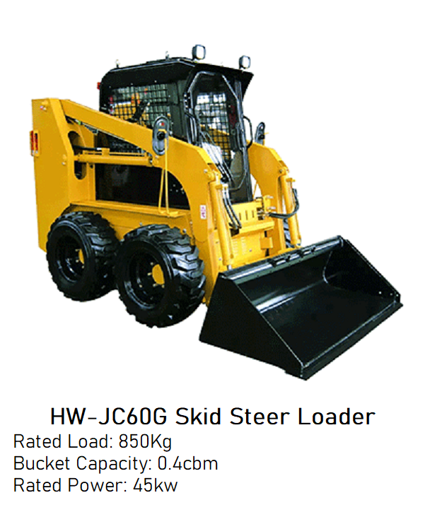 Brand New HW-JC60G Skid Steer Loader - Rated Load: 850Kg image