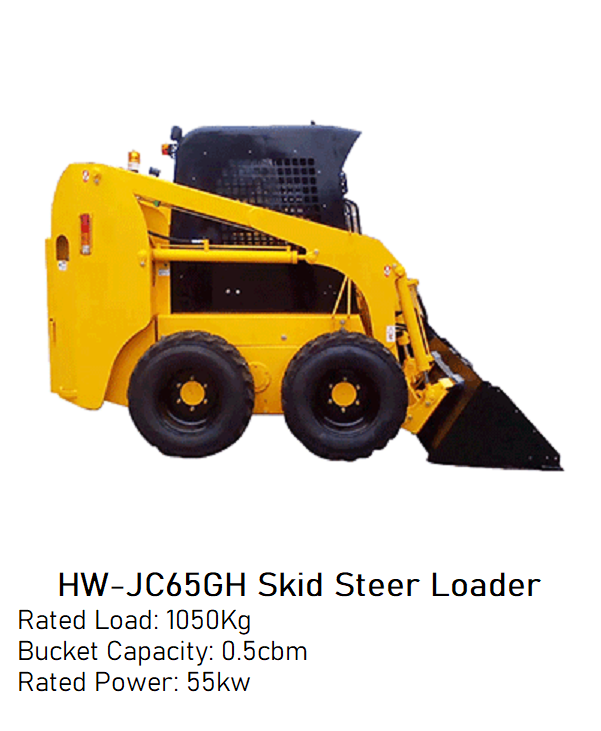 Brand New HW-JC65GH Skid Steer Loader - Rated Load: 1050Kg image
