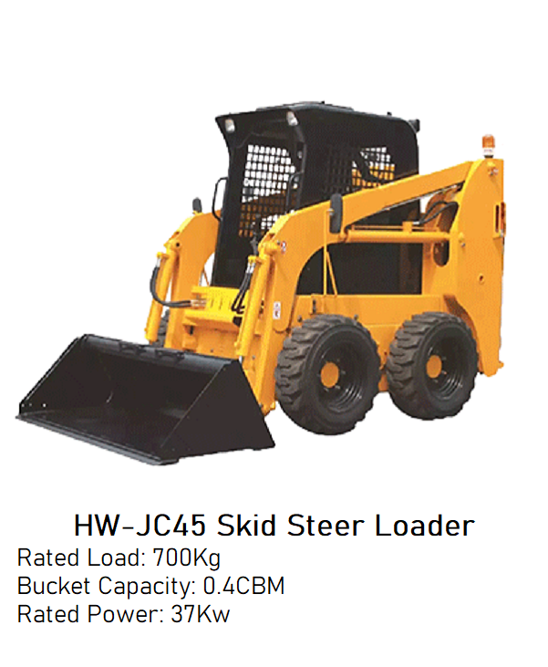 Brand New HW-JC45 Skid Steer Loader - Rated Load: 700Kg image