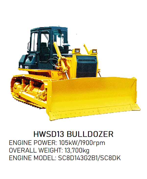 a brand new HWSD13 Bulldozer is shown in this image