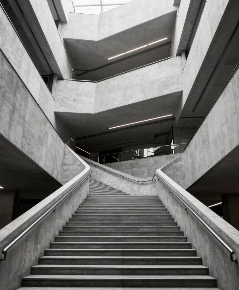 Interior moderno que ilustra la metodología estructurada para arquitectura de sistemas.