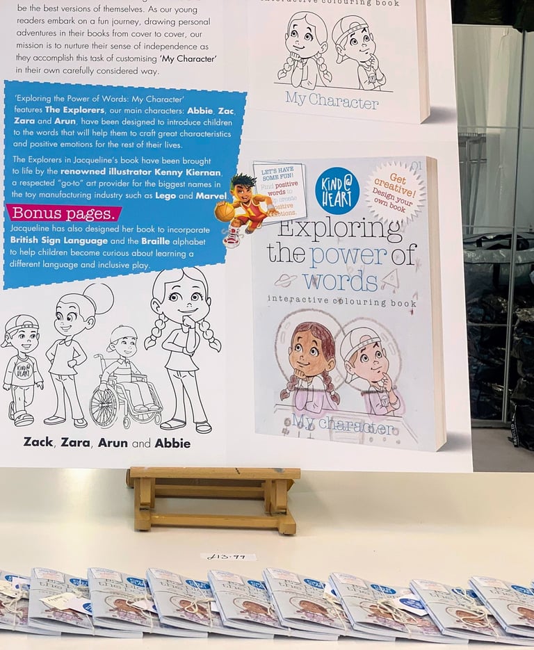 The display at a book launch