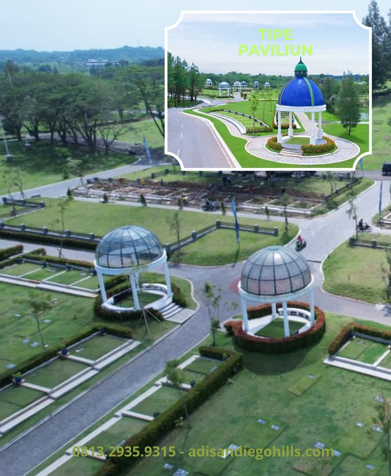 San diego hills memorial park tipe makam paviliun sudah termasuk bangunan gazebo