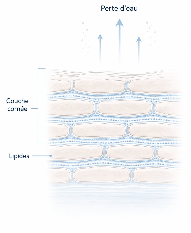 Skin barrier and water loss