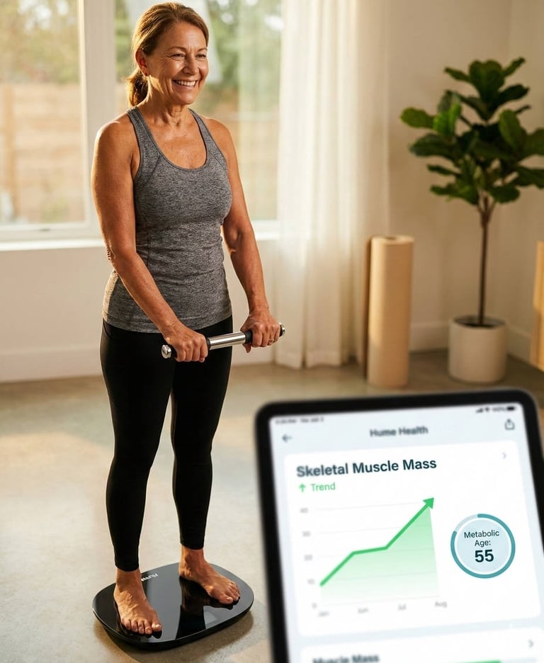 Woman using Hume Health Pod