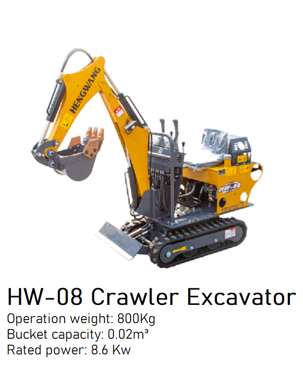 Brand New 800kg HW-08 Crawler Excavator image