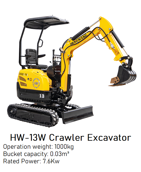 Brand New 1000kg HW-13W Crawler Excavator image