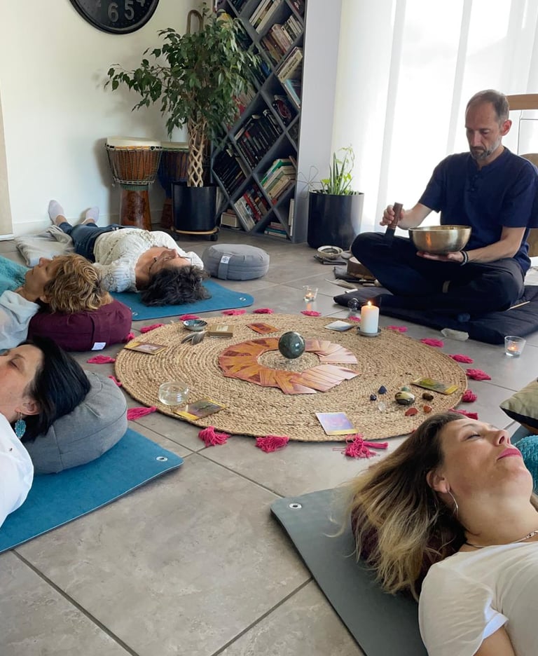 atelier collectif sonothérapeute nantes, bain sonore