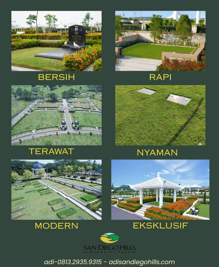 san diego hills memorial park karawang bersih rapi terawat nyaman modern dan eksklusif
