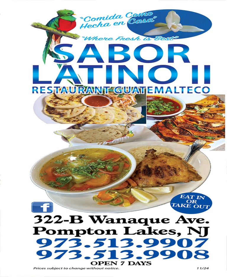 sabor latino latin mexican guatemalan food delivery byob
