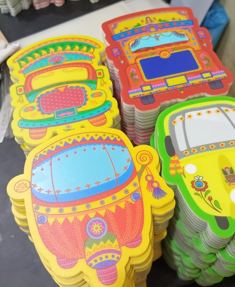 Bulk UV printing order on coasters