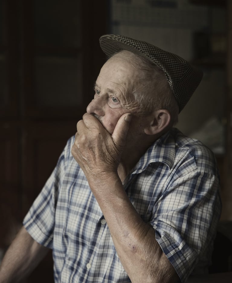 portrait, paysan, ferme