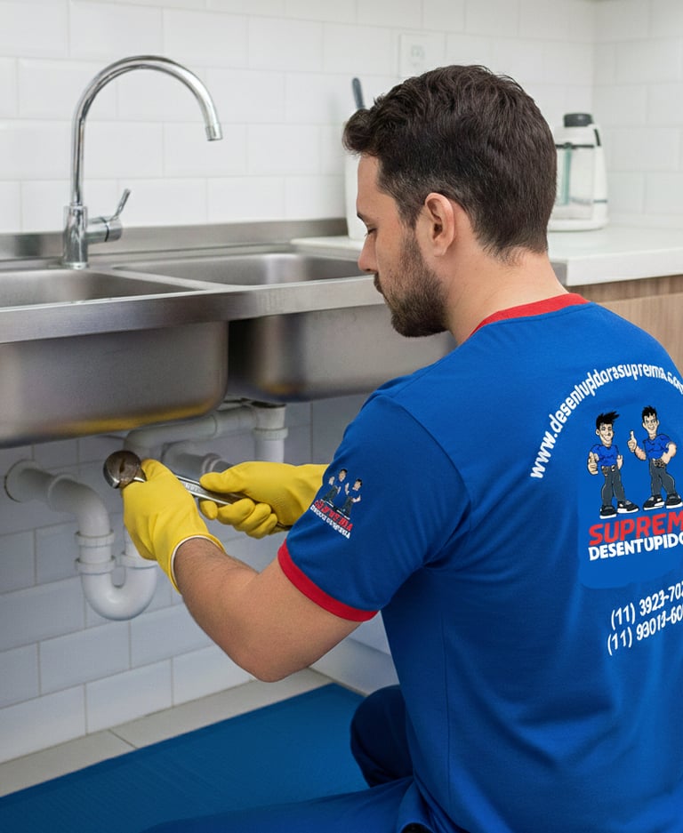 desentupimento de pia