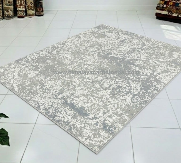 Custom Rugs - Contemporary traditional damask hand-knotted rug with intricate floral patterns