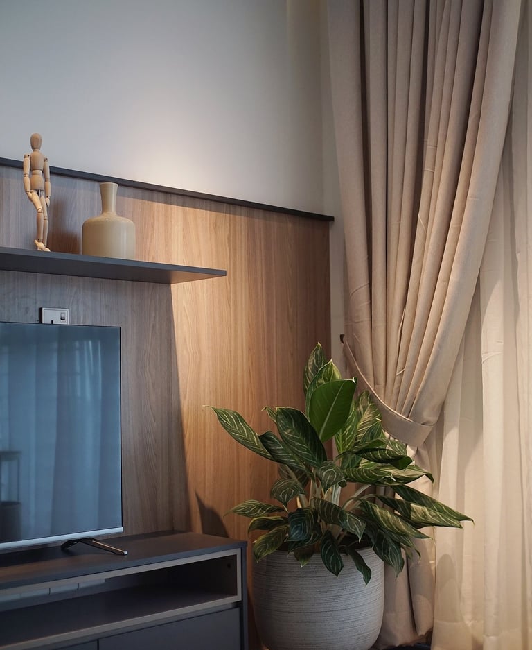 cyberjaya tv with plants