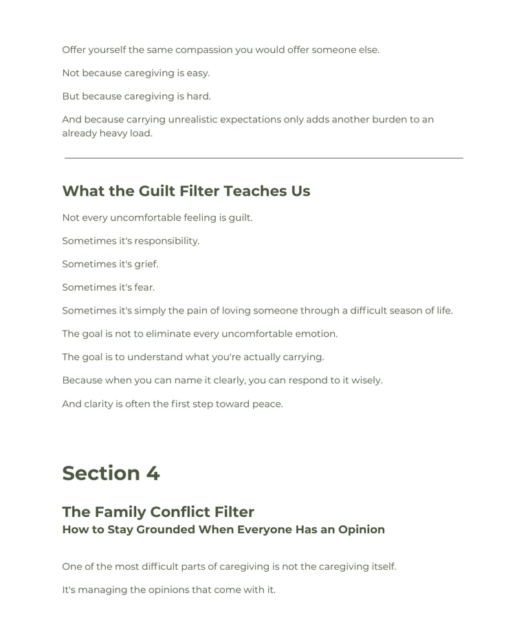 Caregiver Clarity Guide - Simple Frameworks for Caregiving