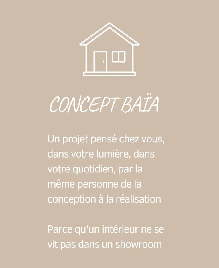 Concept Baïa Home à Caen – conception de cuisine et aménagement intérieur sur mesure à domicile