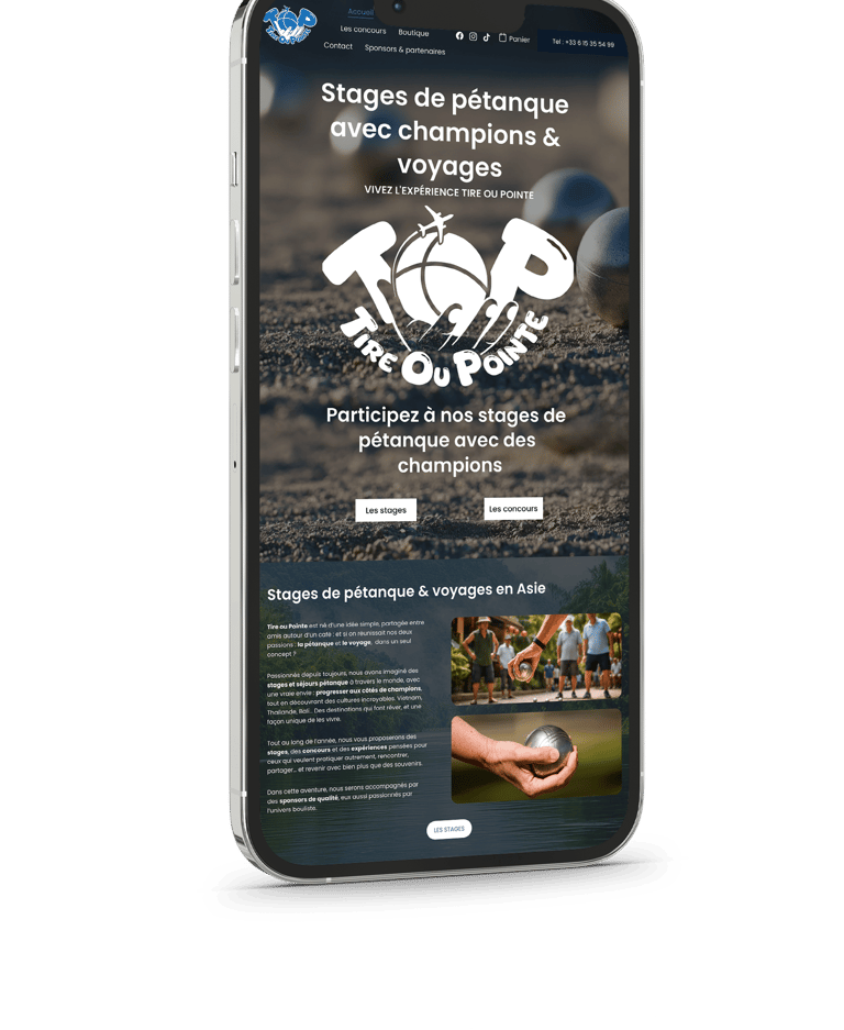 Création et maintenance du site tire ou pointe