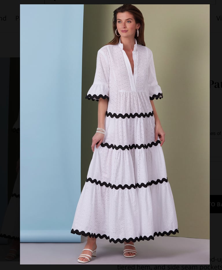 B6993 dress pattern tiracooks