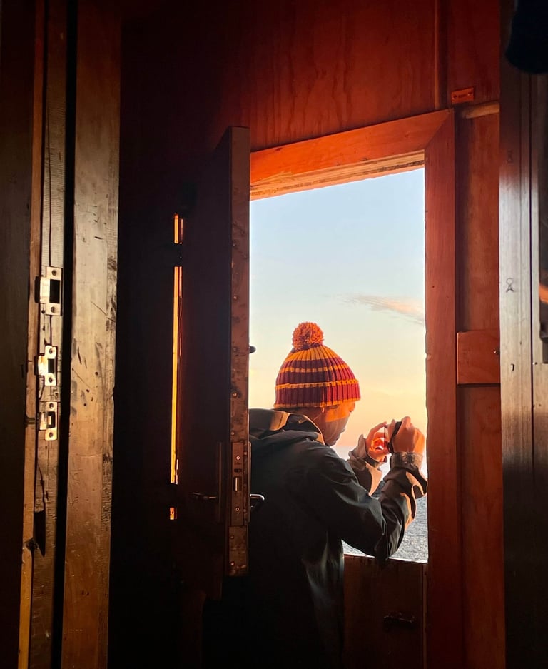Fotos al amanecer desde Syme hut