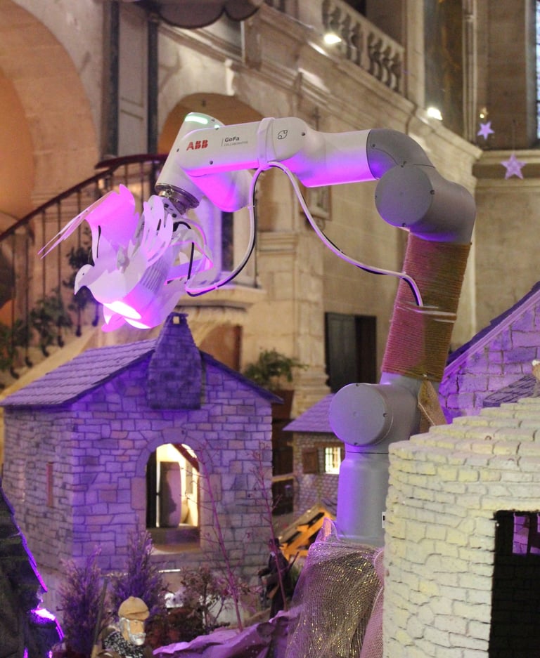 Un robot ABB dans une crèche !