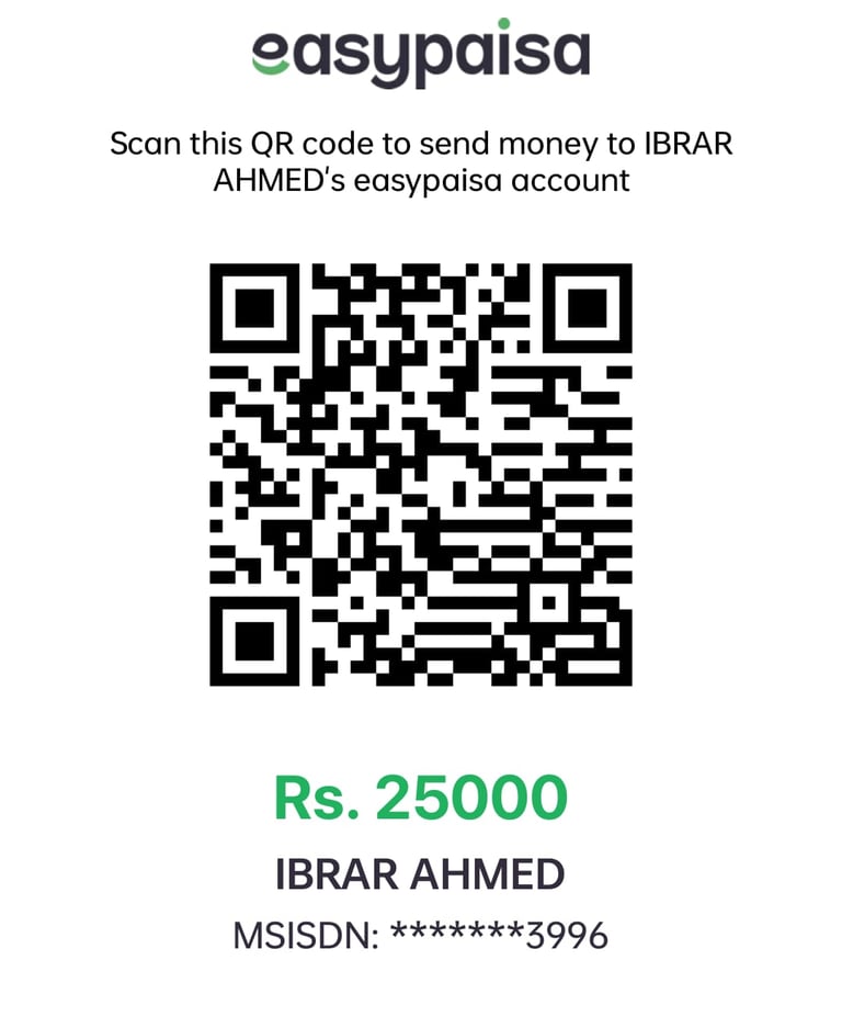 a qr coder Easypaisa