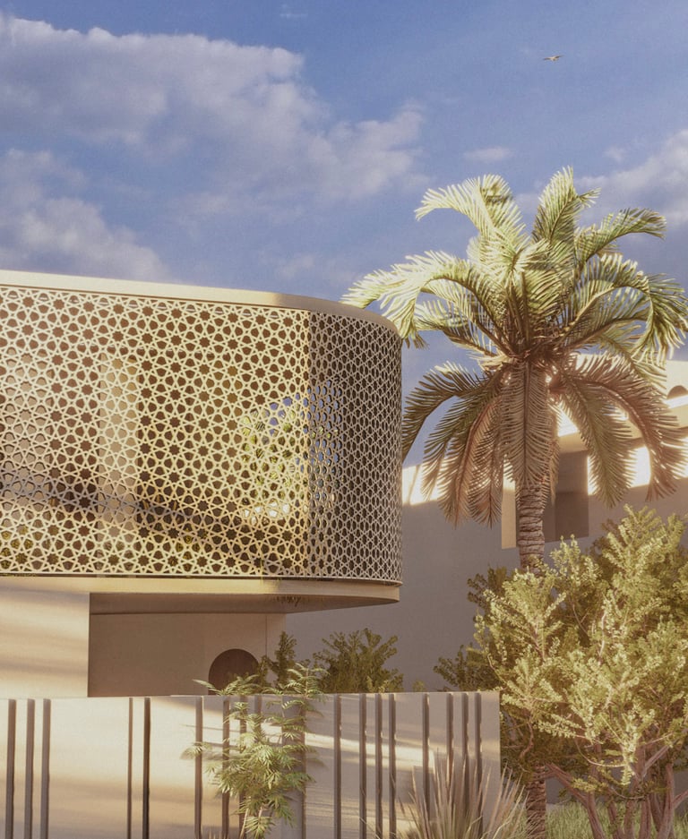 Front elevation detail, House of the Future UAE