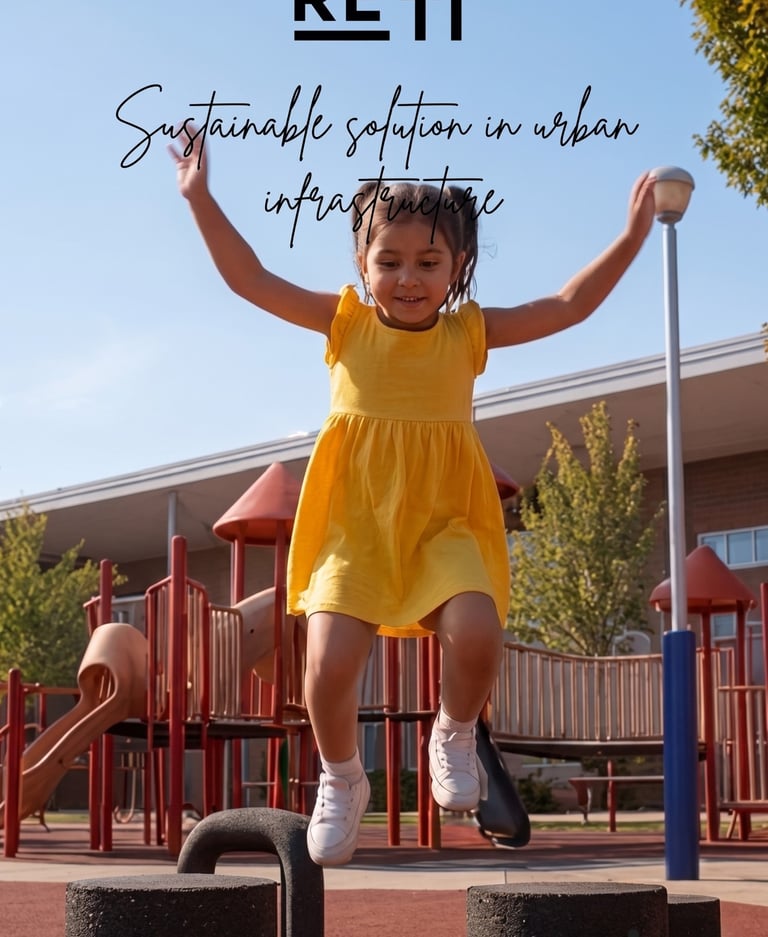 circular sustainable design recycled rubber kid playground design https://re-ti.io/