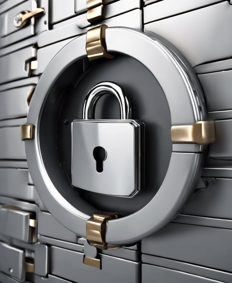 a server's shield with a blue shield on it