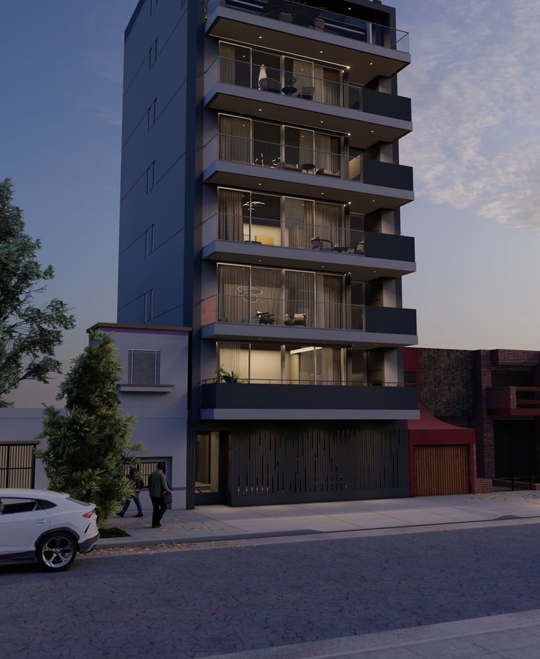 Edificio de San nicolas ubicado en devoto realizado por FARE EMPRENDIMIENTOS