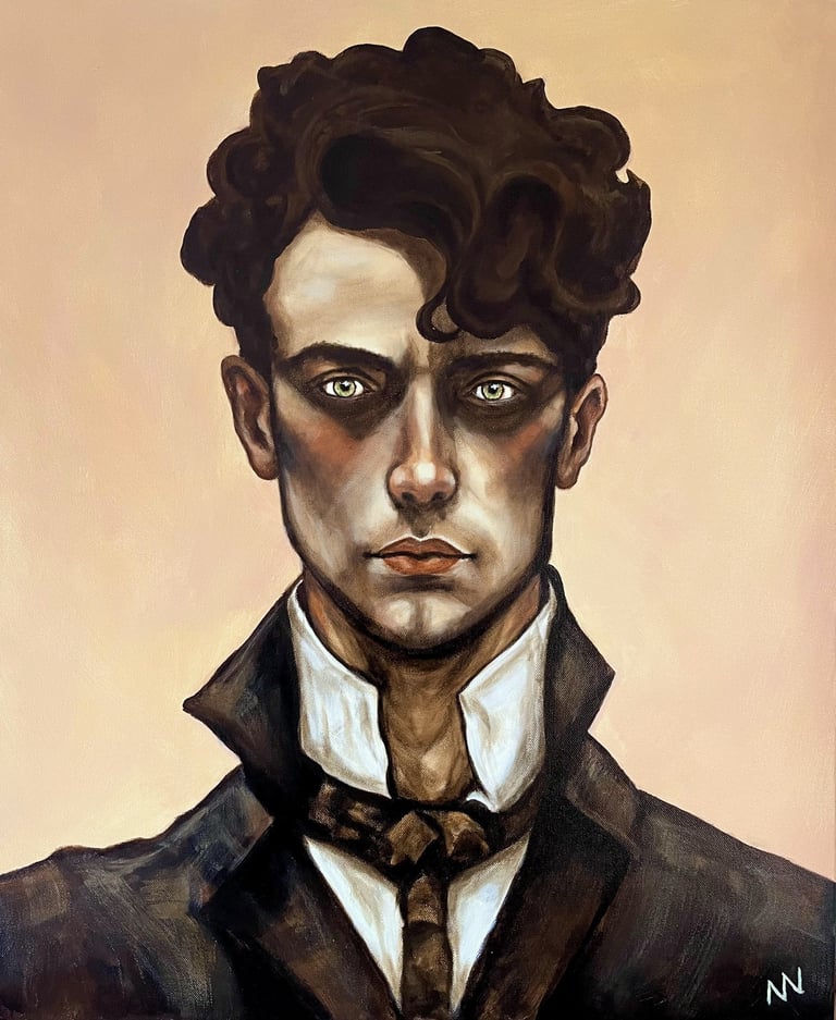 Original acrylic painting ‘Manuel’ by manef